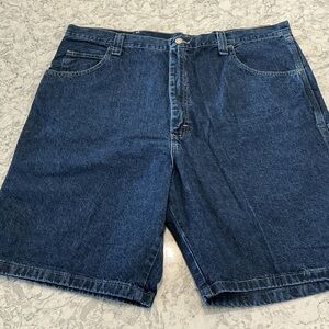 Wrangler Men’s Dark Blue Carpenter Denim Jean Shorts